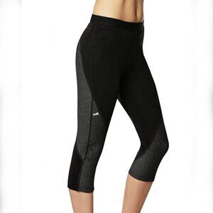 Physiclo Women's Black/Gray Pro Resistance Compression Athletic Capris Size: S